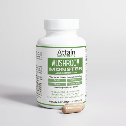 Mushroom Monster - 10X Mushroom Blend - Attain Supplements