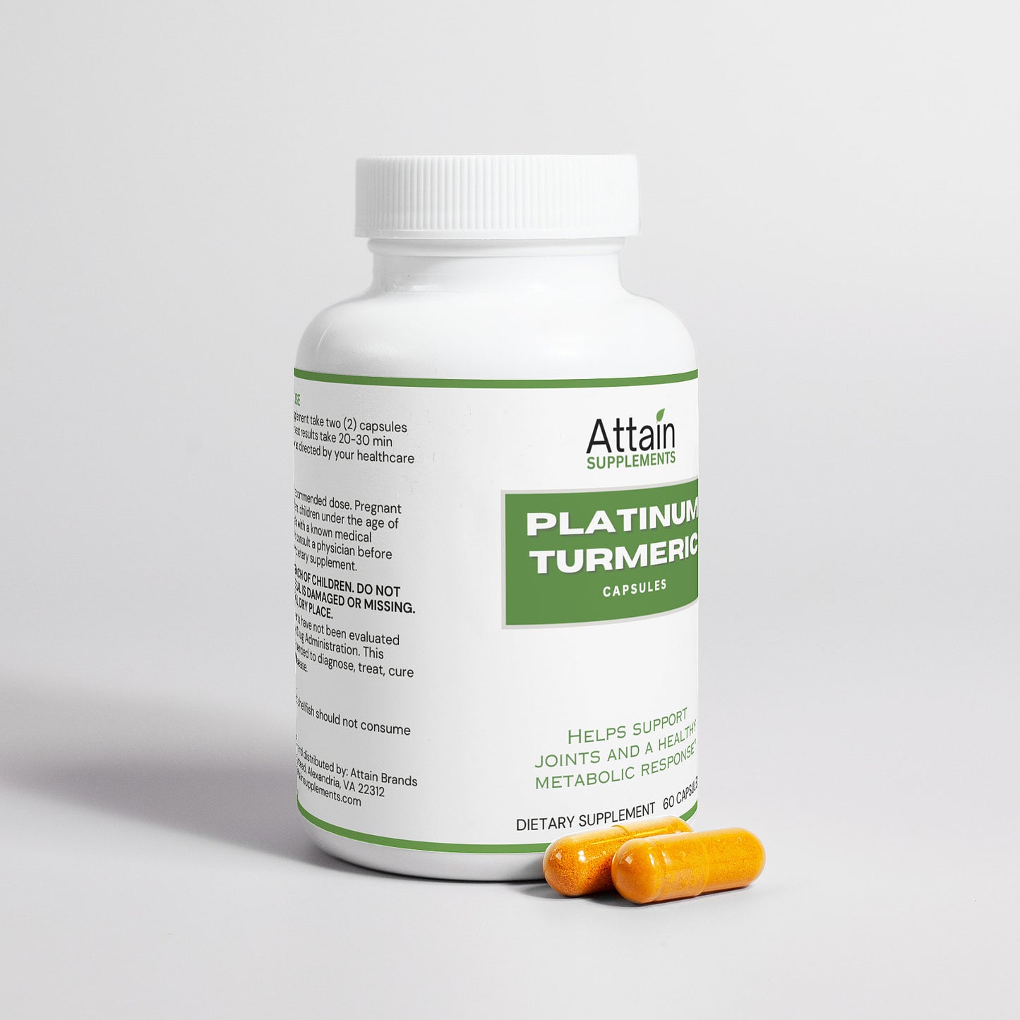 Platinum Turmeric Capsules - Attain Supplements