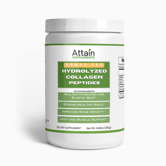 Grass-Fed Hydrolyzed Collagen Peptides - Attain Supplements