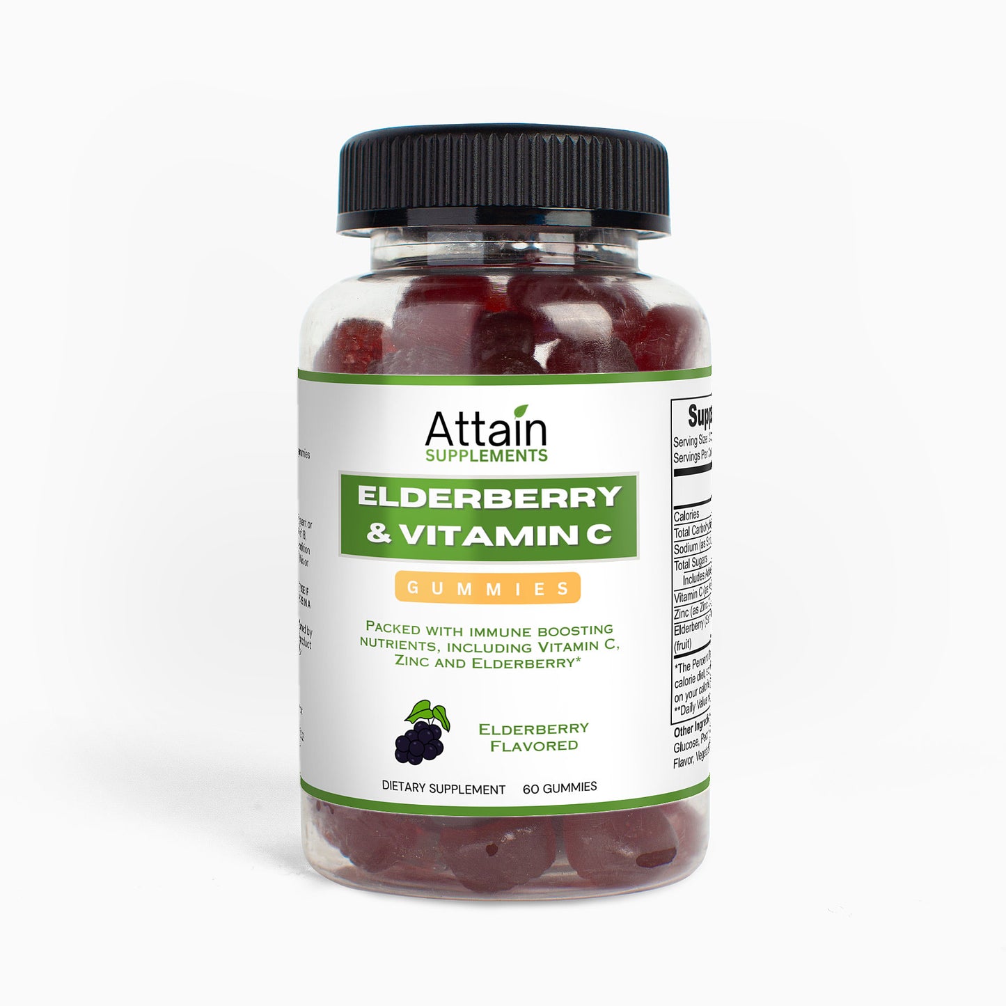 Elderberry & Vitamin C Gummies - Attain Supplements