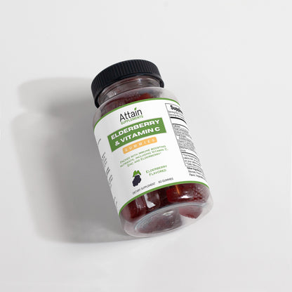 Elderberry & Vitamin C Gummies - Attain Supplements