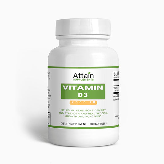 Vitamin D3 2,000 IU - Attain Supplements