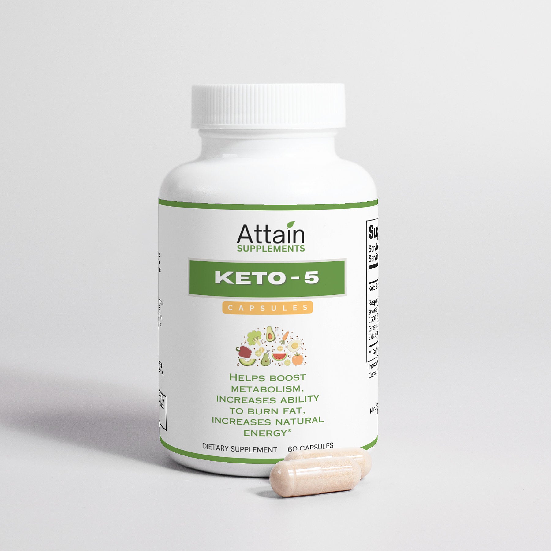 Keto-5 Blend Capsules - Attain Supplements