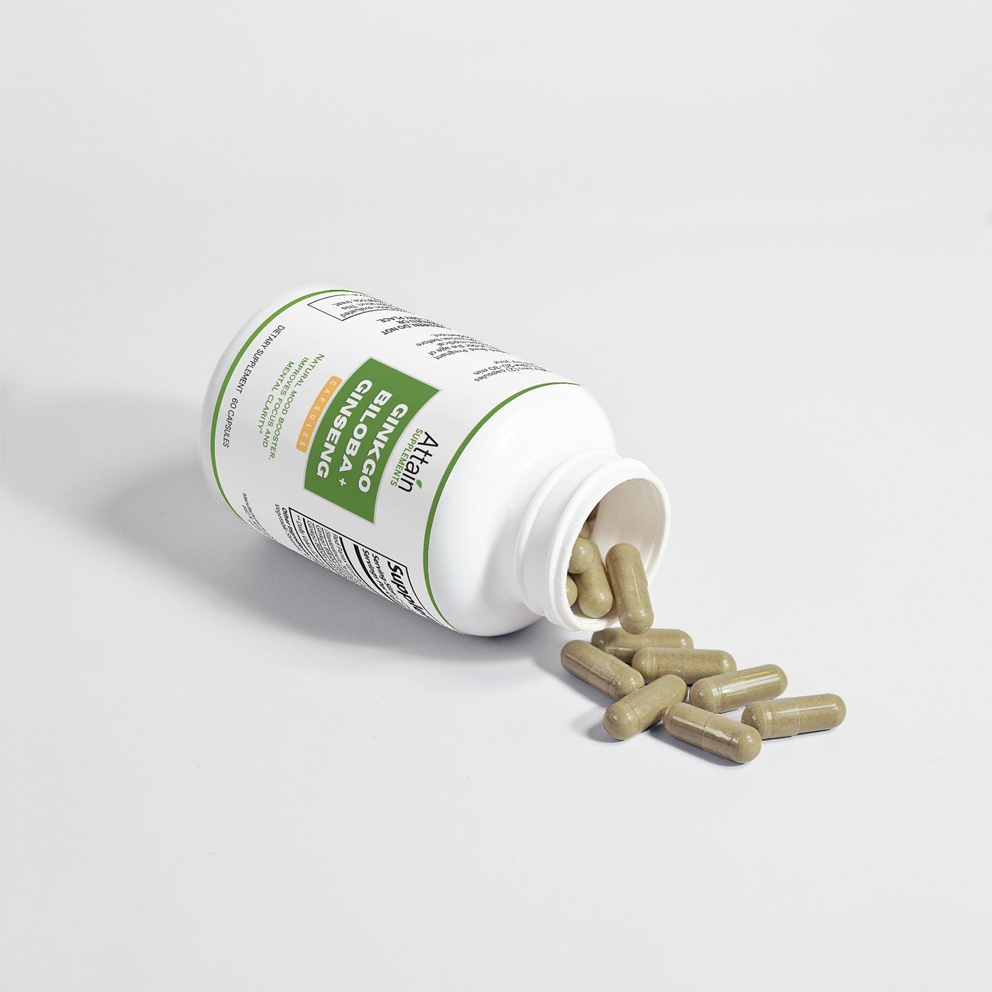 Ginkgo Biloba + Ginseng Capsules - Attain Supplements