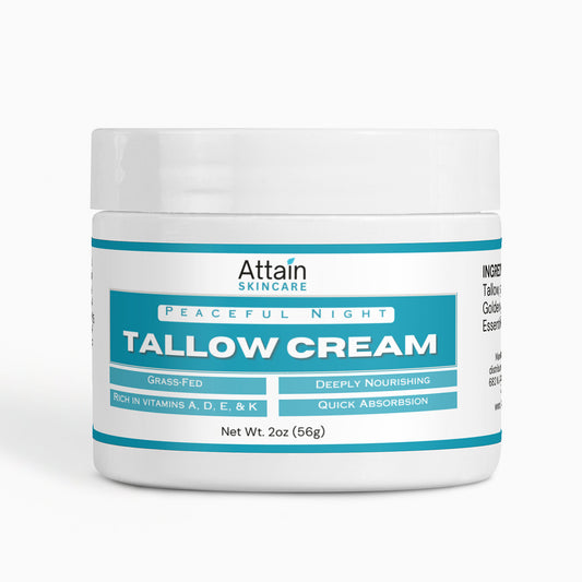Tallow Cream - Peaceful Night scent - Made from Grass fed Beef Tallow