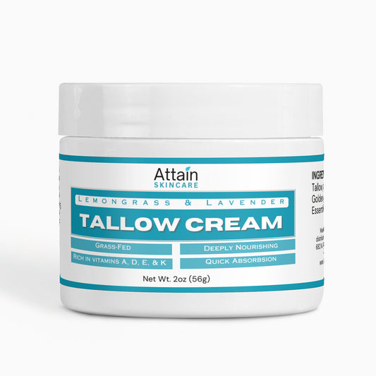 Tallow Cream - Lemongrass & Lavender Scent - made from grass fed beef tallow