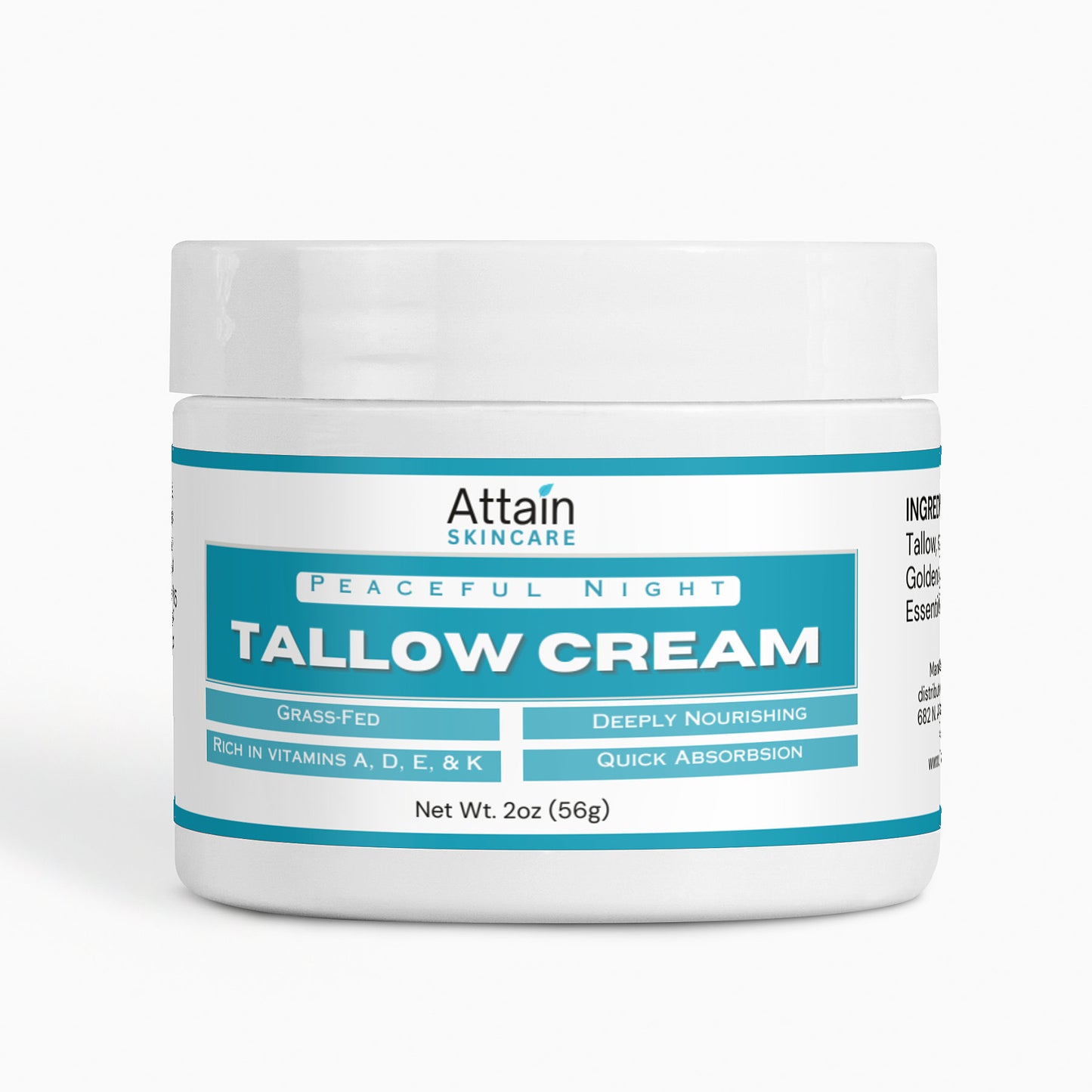 Tallow Cream Peaceful Night - made from grass fed beef tallow