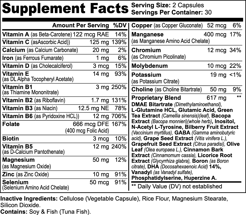 Nootropic Brain & Focus Formula - Attain Supplements